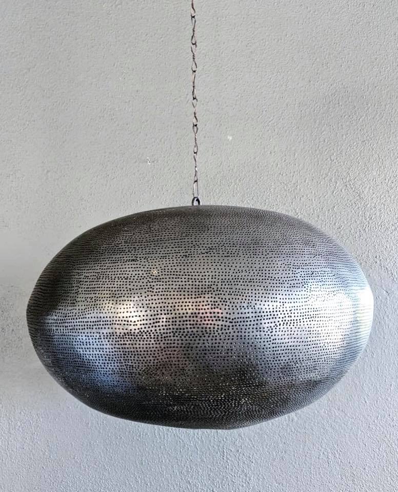 Orb POV Stor | Oval Formet Kobber Taklampe - Orient Design