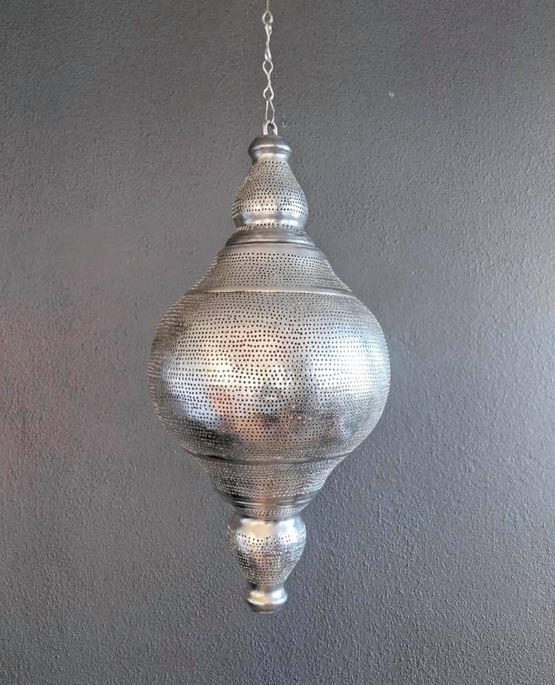 Vann Stor POV Lampe | Dråpeformet Kobber Taklampe - Orient Design
