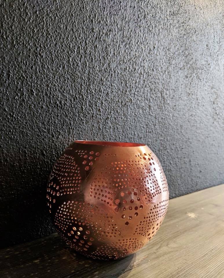 Begg POV Medium | Håndlaget Kobber Telysholder - Orient Design