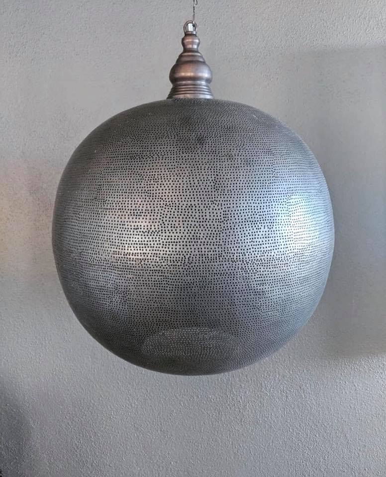 Bal POV Stor | Rund Kobber Taklampe - Orient Design
