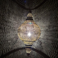 Vann Stor POV Lampe | Dråpeformet Kobber Taklampe - Orient Design