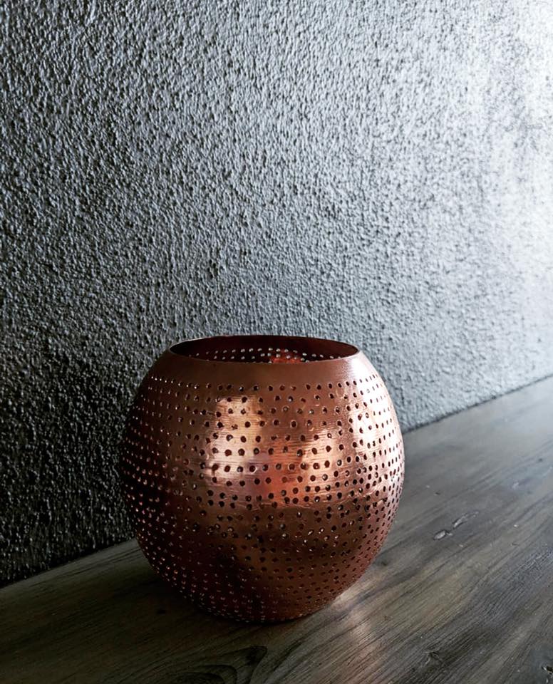 Begg POV Medium | Håndlaget Kobber Telysholder - Orient Design