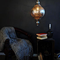 Vann Stor POV Lampe | Dråpeformet Kobber Taklampe - Orient Design